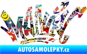 Samolepka Maniac - graffiti Sticker bomb