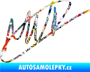 Samolepka Max Verstapen podpis Sticker bomb