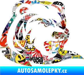 Samolepka Medvěd 001 pravá Sticker bomb