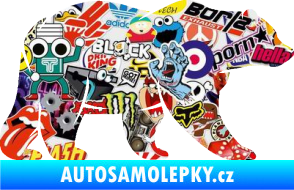 Samolepka Medvěd 002 pravá Sticker bomb