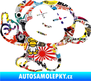 Samolepka Monkey Fuck Off JDM levá Sticker bomb