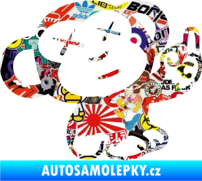 Samolepka Monkey Fuck Off JDM pravá Sticker bomb