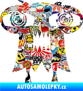 Samolepka Monstrum 003 levá Sticker bomb