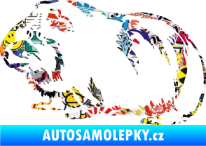 Samolepka Morče 002 levá Sticker bomb