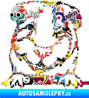 Samolepka Morče 004 levá Sticker bomb