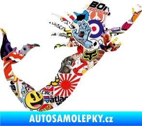 Samolepka Mořská panna pravá siréna Sticker bomb