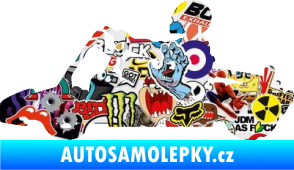 Samolepka Motokára 001 levá Sticker bomb