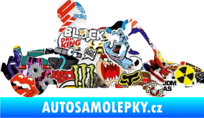 Samolepka Motokára 001 pravá Sticker bomb
