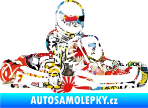 Samolepka Motokára 002 pravá Sticker bomb