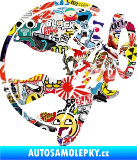 Samolepka Motokros 002 pravá Sticker bomb