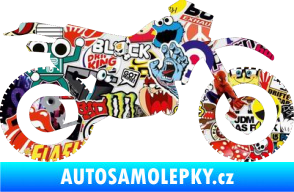 Samolepka Motorka 003 pravá Sticker bomb