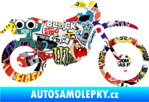 Samolepka Motorka 046 pravá Sticker bomb