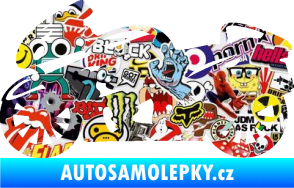 Samolepka Motorka 048 levá silniční Sticker bomb