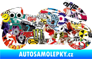 Samolepka Motorka 048 pravá silniční Sticker bomb