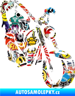 Samolepka Motorkář 015 pravá harley Sticker bomb