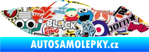 Samolepka Motorový člun 003 levá Sticker bomb