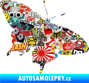Samolepka Motýl 010 pravá Sticker bomb