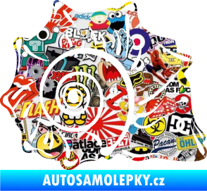 Samolepka Mušle pravá ulita Sticker bomb