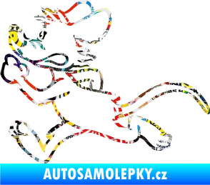 Samolepka Myš 001 levá sprintuje Sticker bomb