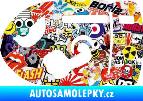 Samolepka Náboj 001 levá Sticker bomb