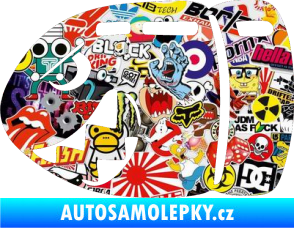 Samolepka Náboj 002 levá Sticker bomb