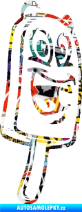 Samolepka Nanuk 001 pravá s obličejem Sticker bomb