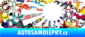 Samolepka Náplast 002 levá Sticker bomb