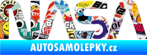 Samolepka NASA nápis Sticker bomb