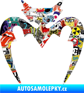 Samolepka Netopýr 001  Sticker bomb
