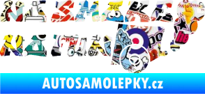 Samolepka No smoke no fun 002 nápis s výfukem Sticker bomb