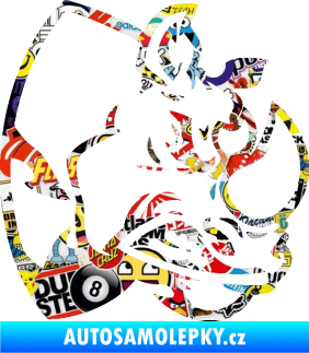 Samolepka Nosorožec 001 pravá Sticker bomb