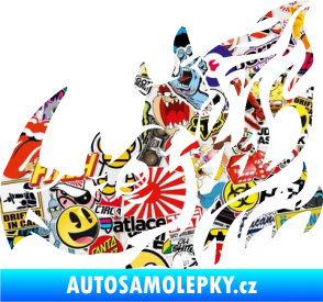 Samolepka Nosorožec 004 levá Sticker bomb