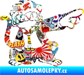 Samolepka Opičák JDM pravá Sticker bomb
