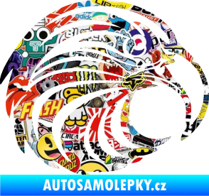 Samolepka Orel 012 pravá hlava Sticker bomb