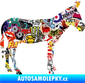 Samolepka Osel 002 pravá Sticker bomb