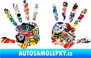 Samolepka Otisk rukou 002 Sticker bomb