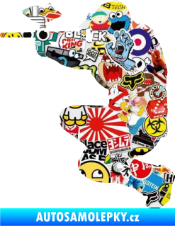 Samolepka Paintball 001 levá Sticker bomb