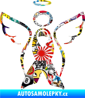 Samolepka Památeční andělíček memory Sticker bomb