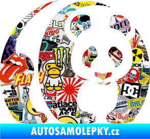 Samolepka Panda 001 pravá Sticker bomb