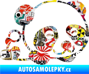 Samolepka Panda 003 pravá Sticker bomb