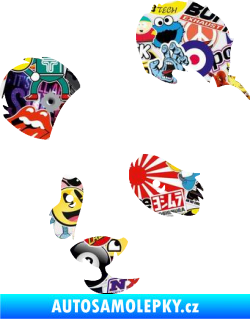 Samolepka Panda 004 levá Sticker bomb