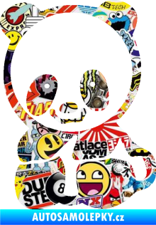 Samolepka Panda 009 levá baby Sticker bomb
