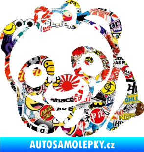 Samolepka Panda baby levá Sticker bomb