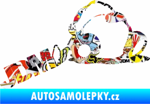 Samolepka Panda JDM sleep  Sticker bomb