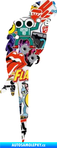 Samolepka Papoušek 001 pravá Sticker bomb