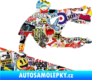 Samolepka Parkour 001 pravá Sticker bomb