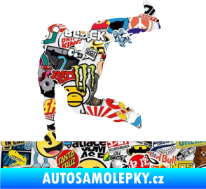 Samolepka Parkour 002 pravá Sticker bomb