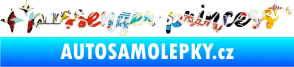 Samolepka Passenger Princess 002 nápis s hvězdičkami Sticker bomb