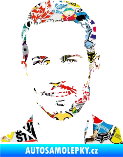 Samolepka Paul Walker 001 levá Sticker bomb