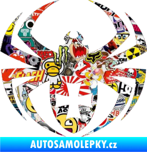 Samolepka Pavouk 004 křižák Sticker bomb